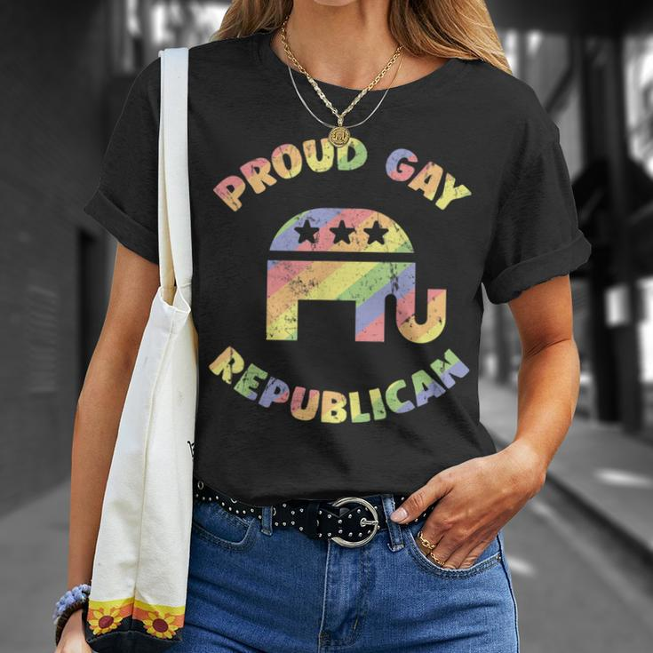 Gay Republican Lgbtq Rainbow T-Shirt Gifts for Her