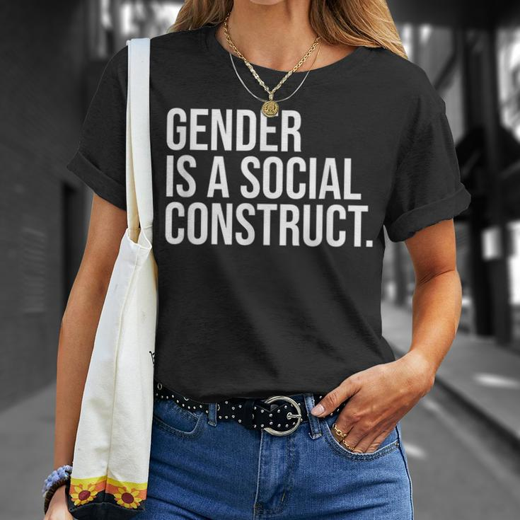 Gender Is A Social Construct Queer Spectrum Non-Binary T-Shirt Gifts for Her