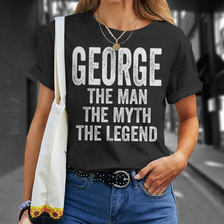 George The Man The Myth The Legend First Name George T-Shirt Gifts for Her