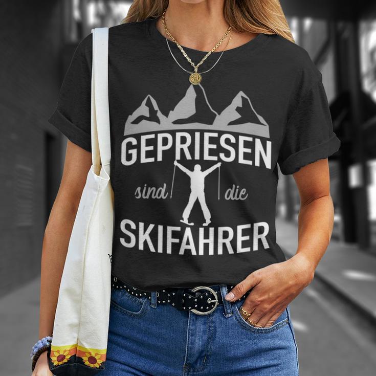 Gepriesen Sind Die Skiers T-Shirt Geschenke für Sie