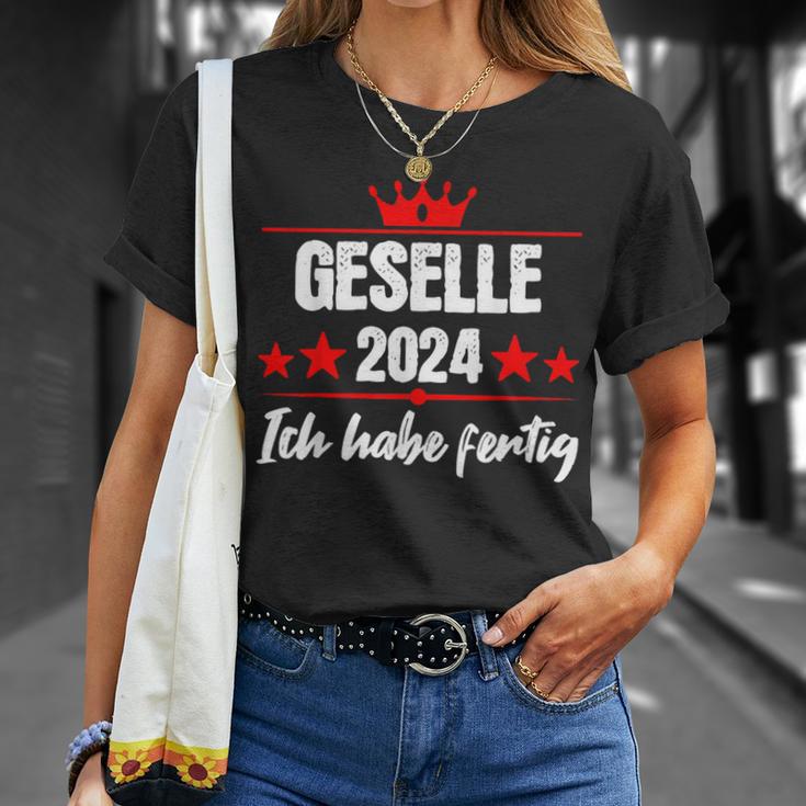 Geselle 2024 Ich Habe Fertig Gesellenprüfung T-Shirt Geschenke für Sie