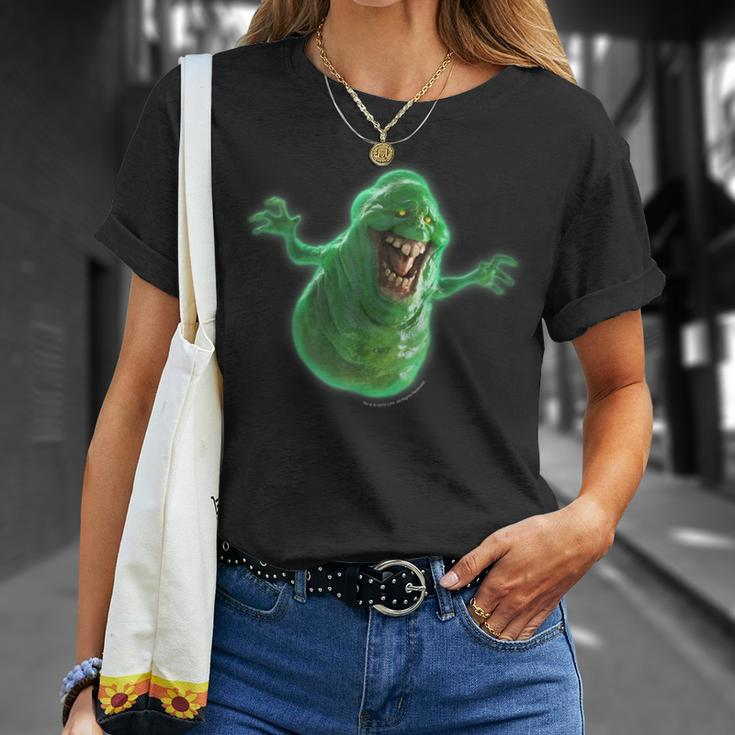 Ghostbusters Slimer Large Face Portrait T-Shirt Geschenke für Sie