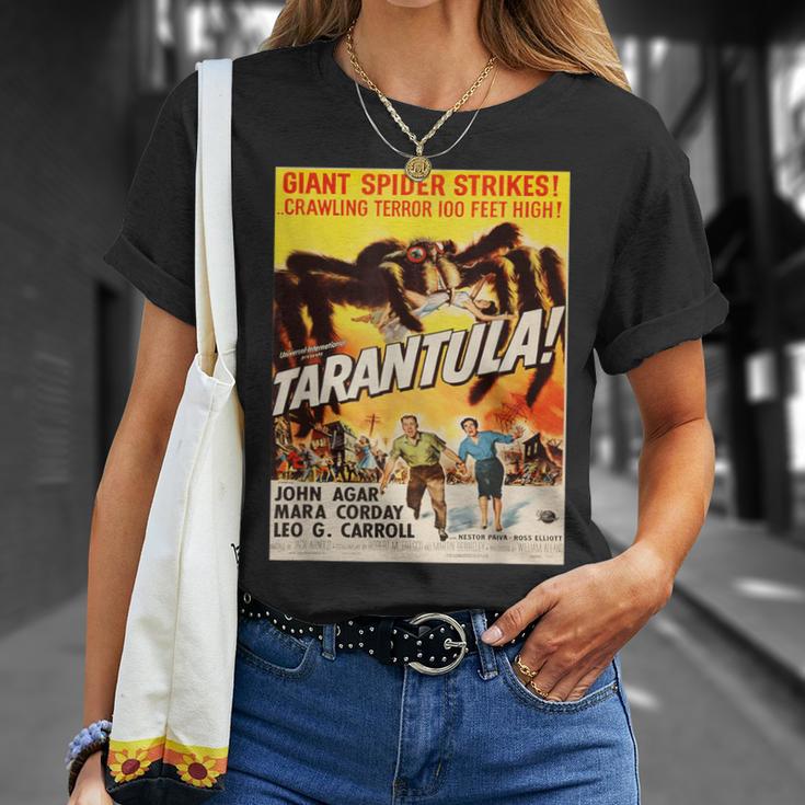 Giant Spider Tarantula Sci-Fi Vintage Movie Poster T-Shirt Gifts for Her