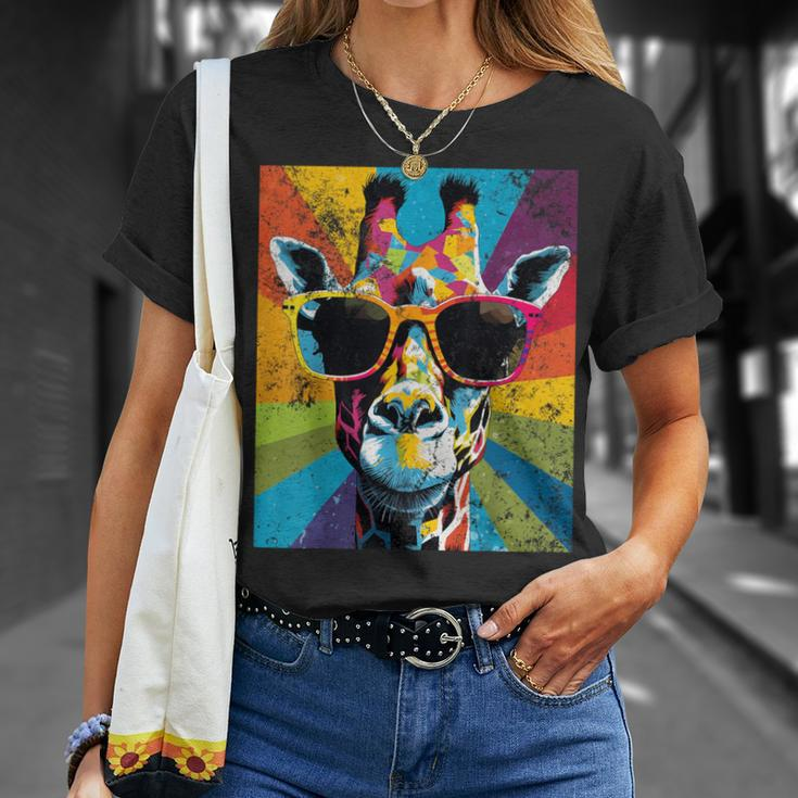 Giraffe Vintage Sunglasses African Animal Lover T-Shirt Gifts for Her