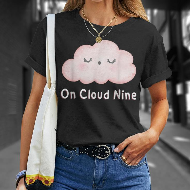 Girl On Cloud Nine Happy 9Th Birthday 9 Years Old T-Shirt Gifts for Her