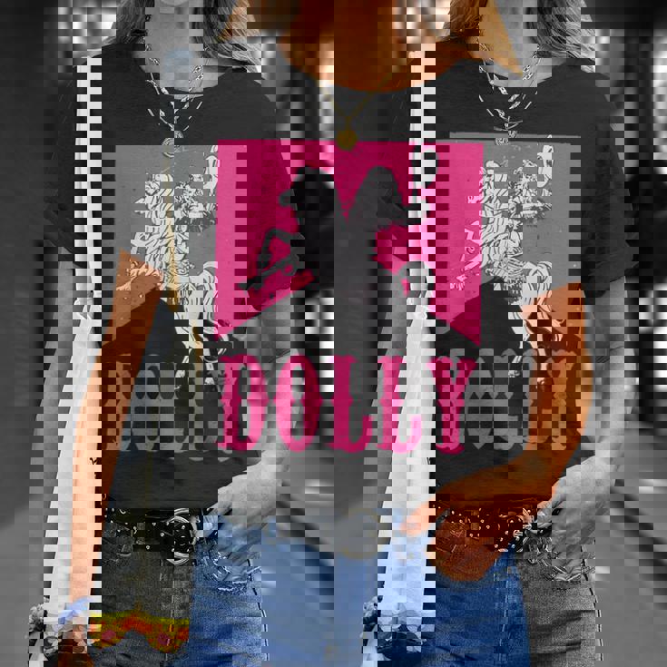 Girl Retro Personalized Dolly Cowgirl First Name Vintage T-Shirt Gifts for Her