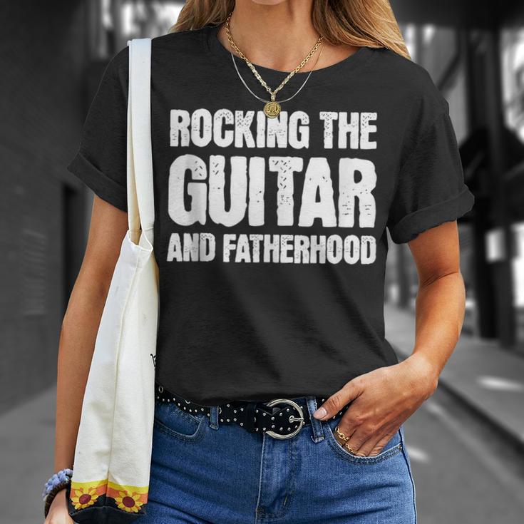 Gitarre Papaatertag Musik Lustig T-Shirt Geschenke für Sie