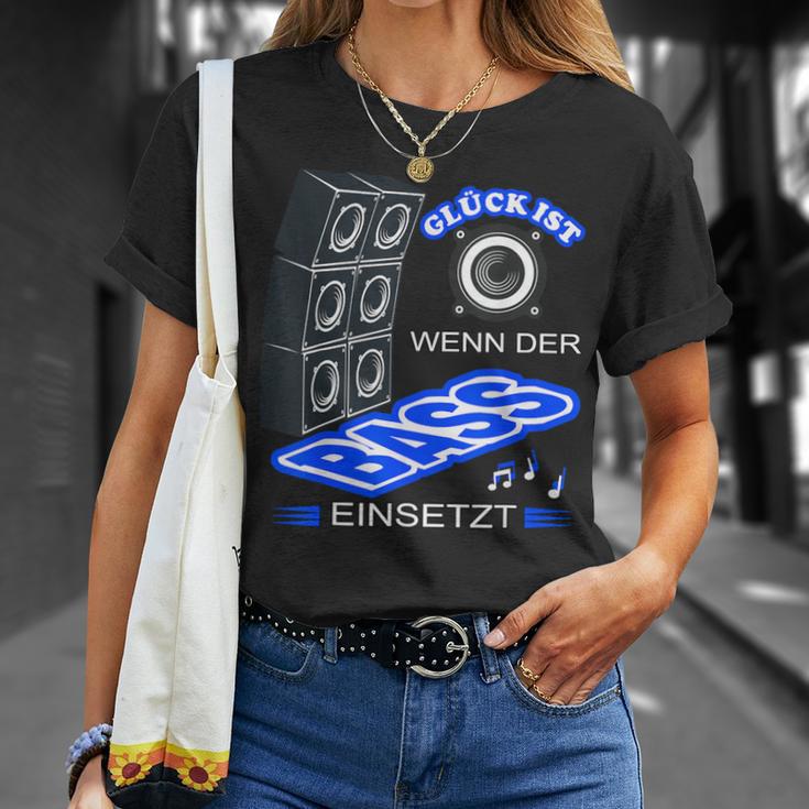 Glück Ist Wenn Der Bass Insert T-Shirt Geschenke für Sie