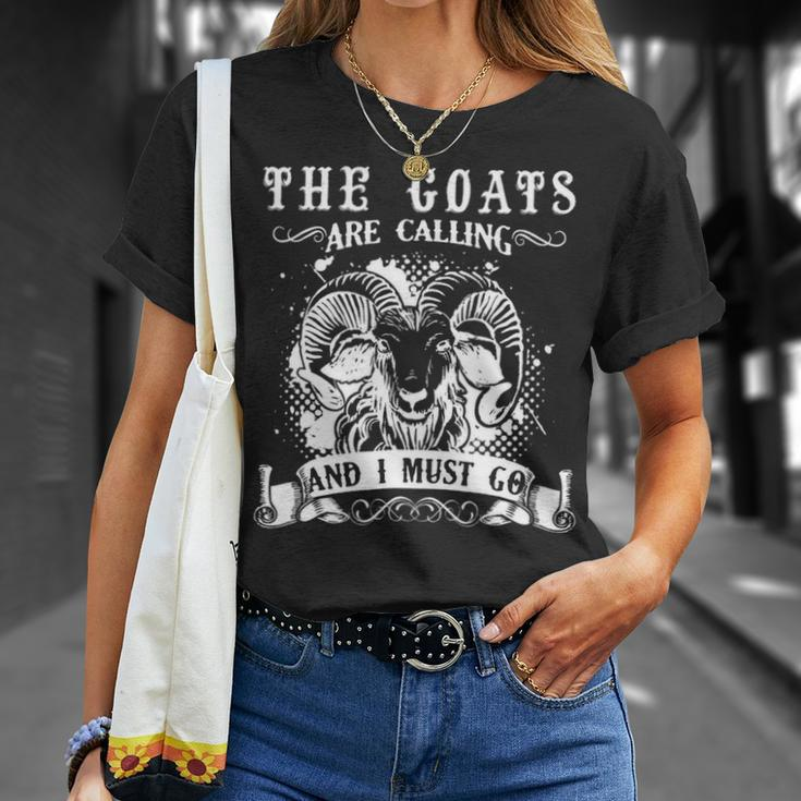 Goa The Goats Is Calling And I Must Go T-Shirt Gifts for Her