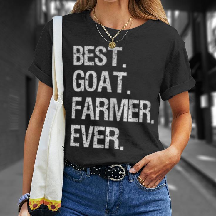 Goat Farmer Best Ever Goat Farming T-Shirt Gifts for Her