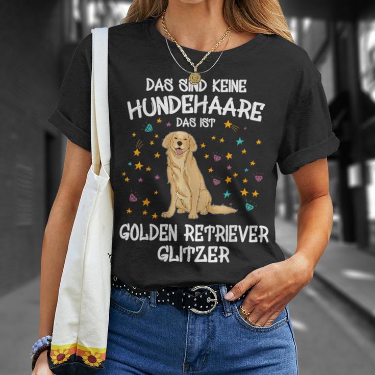 Golden Retriever Glitter Dog Holder Mix Dog T-Shirt Geschenke für Sie