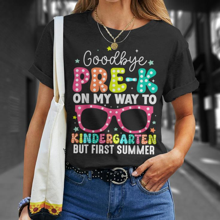 Goodbye Pre-K Graduation To Kindergarten First Summer T-Shirt Gifts for Her
