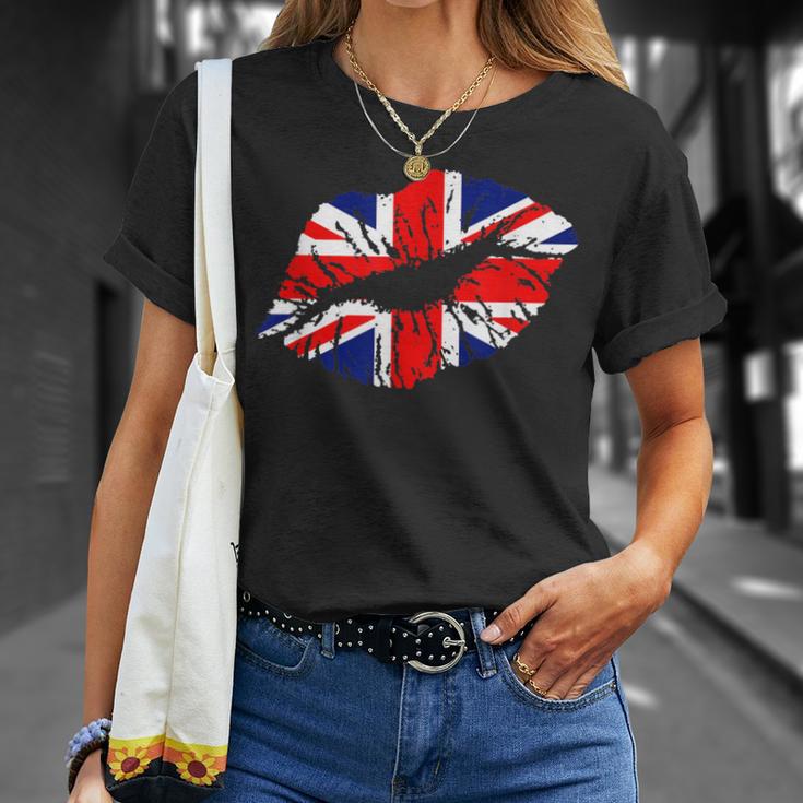 Great Britain England Lips For Brit T-Shirt Gifts for Her