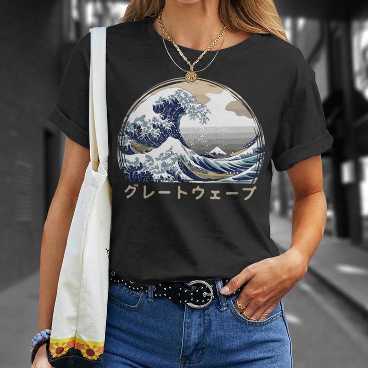 The Great Wave Kanagawa Japanische Kunst Große Welle T-Shirt Geschenke für Sie
