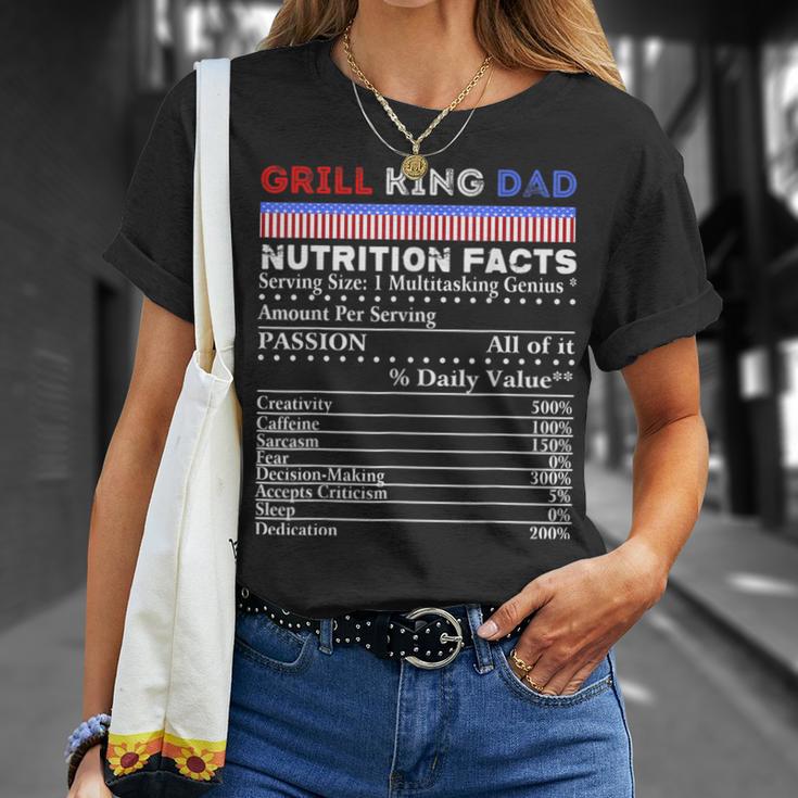 Grill King Dad Bbq Soul Food Family Reunion Cookout Fun T-Shirt Gifts for Her