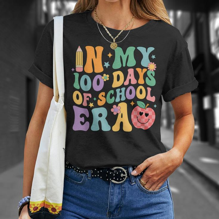 Groovy In My 100 Days Of School Era Student Teacher T-Shirt Gifts for Her
