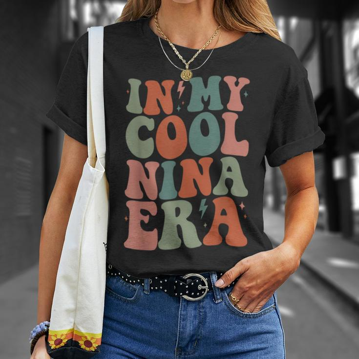 Groovy In My Cool Nina Era Grandma Retro T-Shirt Gifts for Her