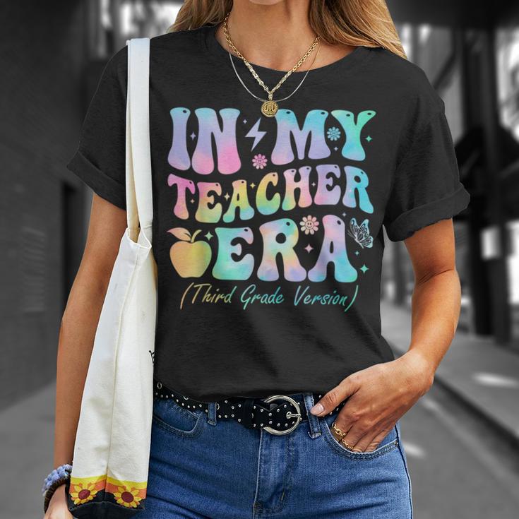 Groovy In My Teacher Era Third Grade Version 3Rd Grade T-Shirt Gifts for Her