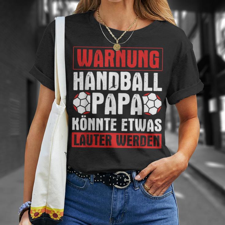 Handball Papa Könnte Louter Werden Handball Player Handball T-Shirt Geschenke für Sie