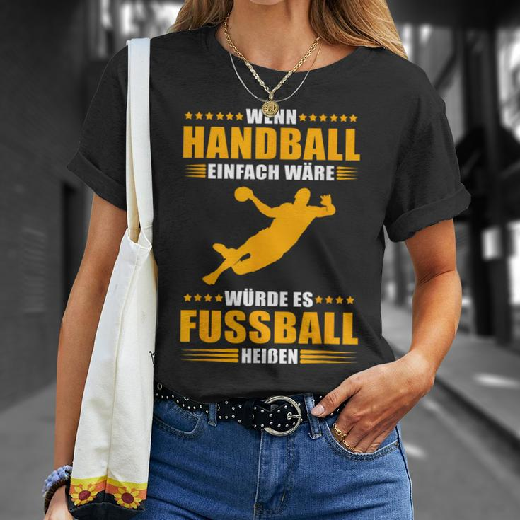 Handball Vs Fußball Genuine Handball T-Shirt Geschenke für Sie