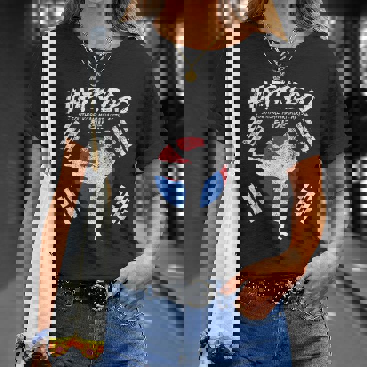 Hapkido Corea Del Sur Profesional De Artes Marciales Gráfico Camiseta unisex Regalos para ella