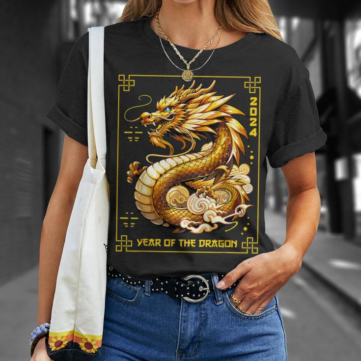 Happy Chinese New Year 2024 Lunar New Year Dragon Red T-Shirt Gifts for Her