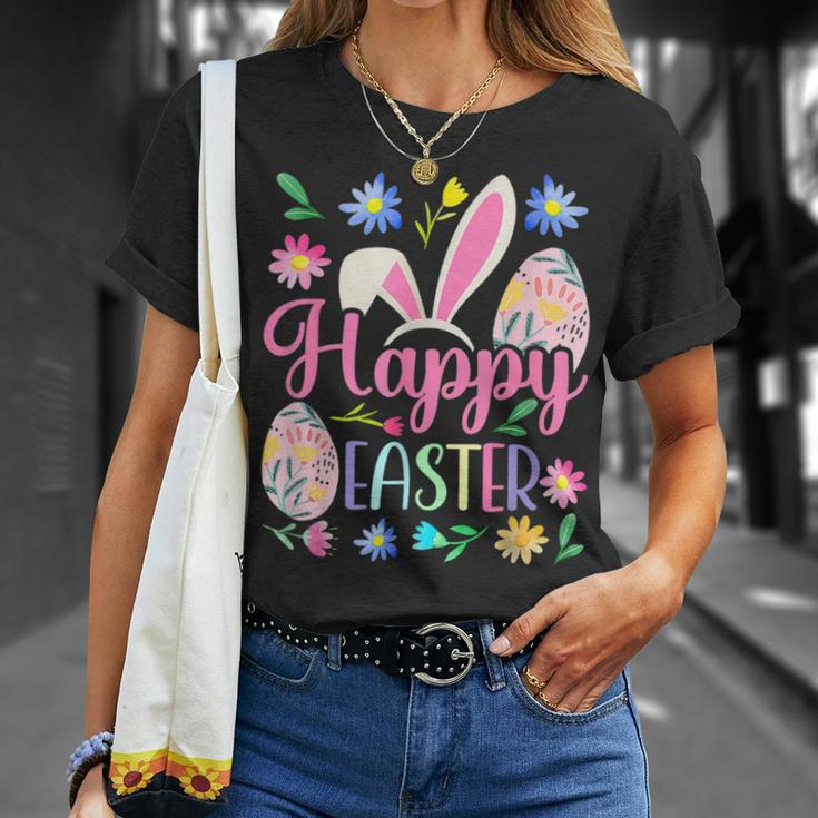 Happy Easter Bunny Spring Easter Egg Easter For Women T-Shirt Gifts for Her