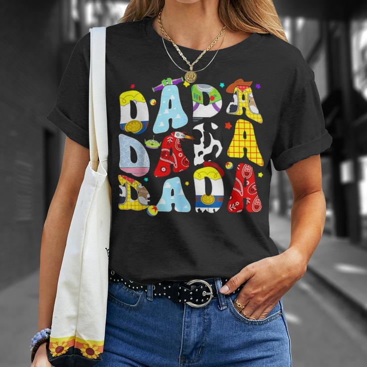 Happy Father Toy Story Dada Boy For Dad Granddad T-Shirt Gifts for Her