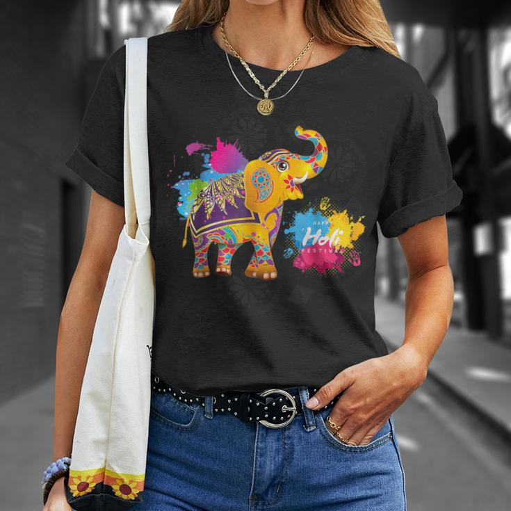 Happy Holi Festival Of Colors Indian Hindu Spring T-Shirt Gifts for Her