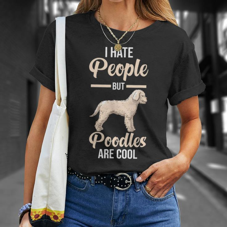 I Hate People But Poodles Are Cool T-Shirt Gifts for Her