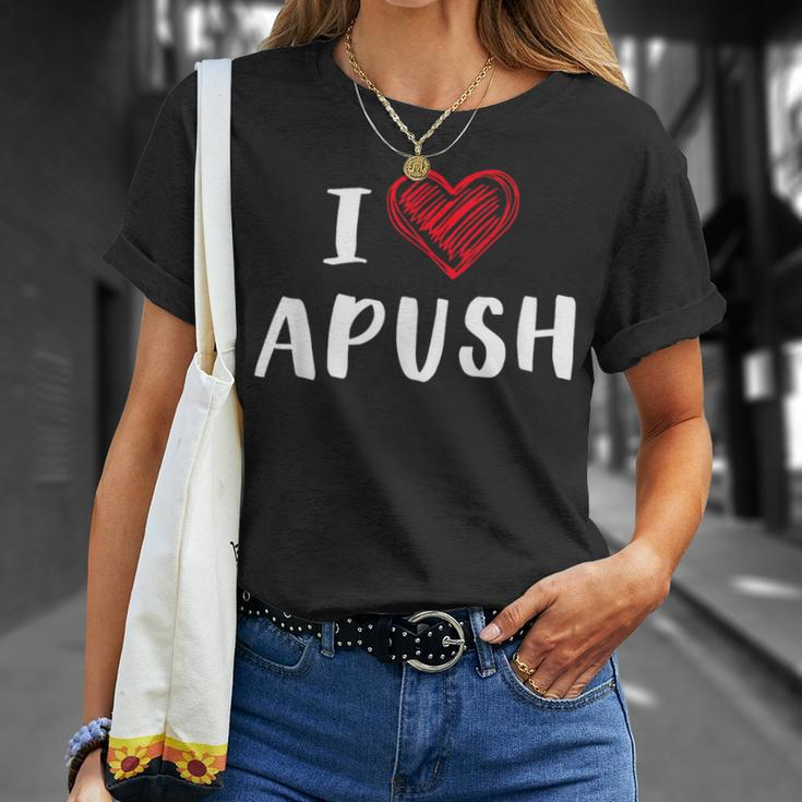 I Heart Apush Exam 2024 Lucky For Students Trendy T-Shirt Gifts for Her