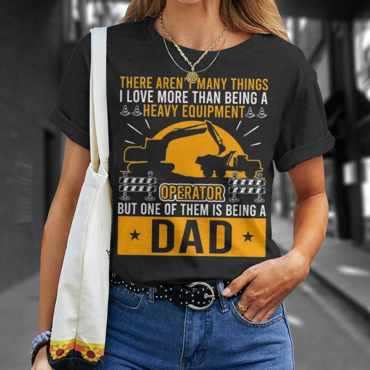 Heavy Equipment Operator Dad Occupation T-Shirt Gifts for Her