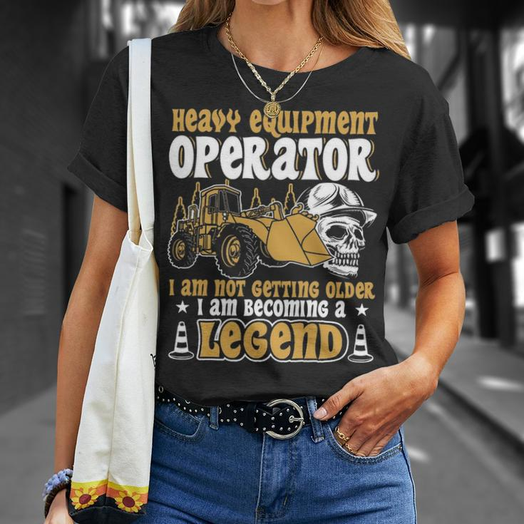 Heavy Equipment Operator Legend Occupation T-Shirt Gifts for Her
