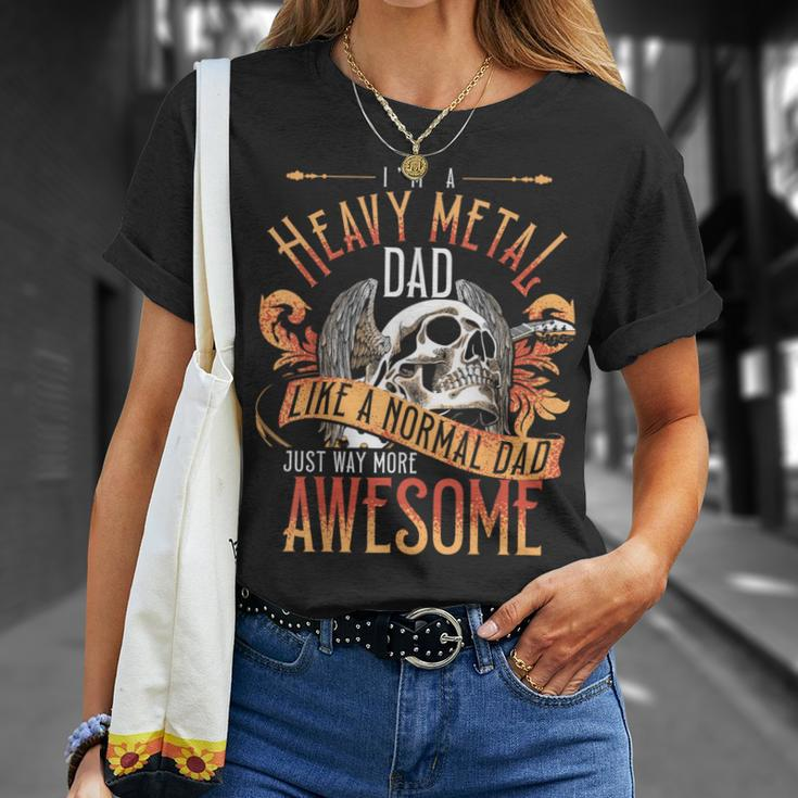 Heavy Metal Cooler Dad Punk Rock Music Lover T-Shirt Gifts for Her