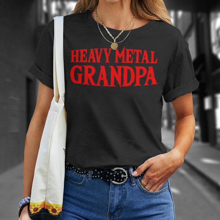 Heavy Metal Grandpa Metalhead Family Rock N Roll T-Shirt Gifts for Her