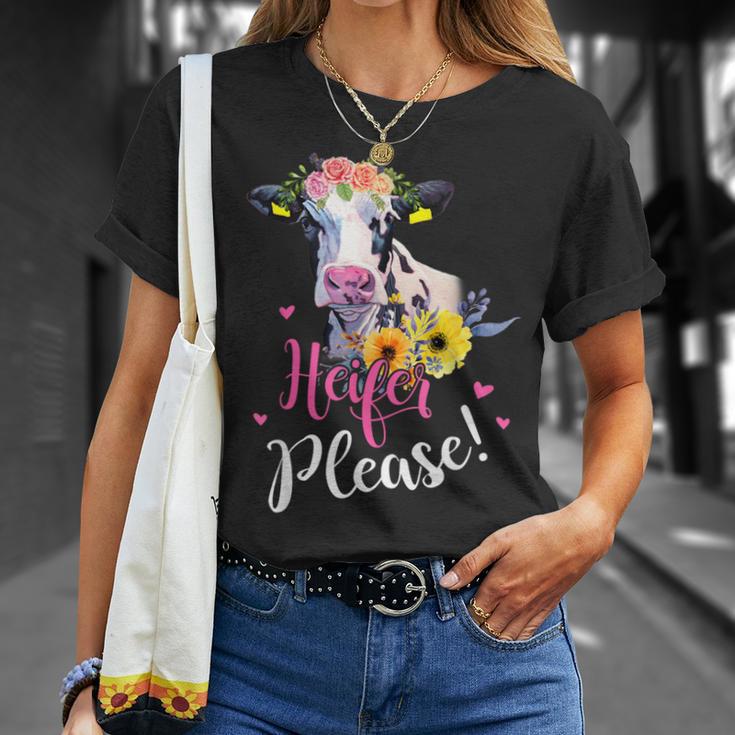 Heifer Please Farmer Cow Lovers Womens T-Shirt Gifts for Her