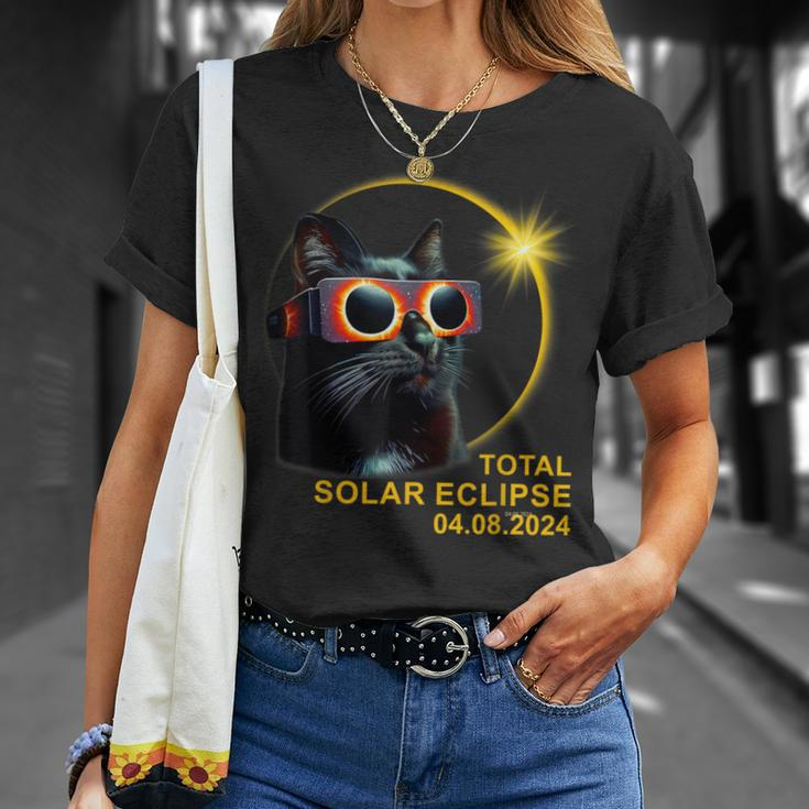 Hello Darkness My Friend Solar Eclipse April 8 2024 T-Shirt Gifts for Her