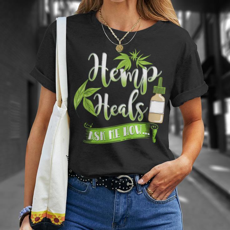 Hemp Heals Cbd Oil T-Shirt Gifts for Her