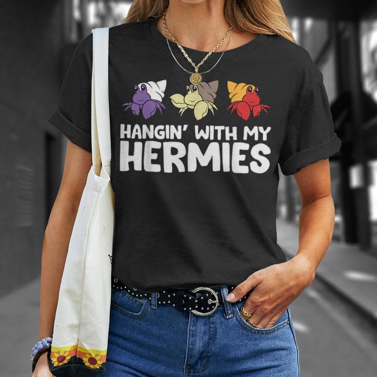 Hermit Crabs Owner Pet Hermit Crabs Hangin With My Hermies T-Shirt Gifts for Her