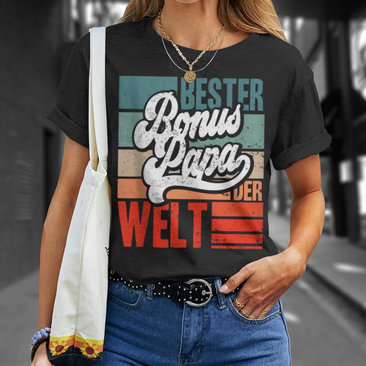 Herren Bester Bonus-Papa Der Weltintage Stiefvater Spruch Lustig T-Shirt Geschenke für Sie