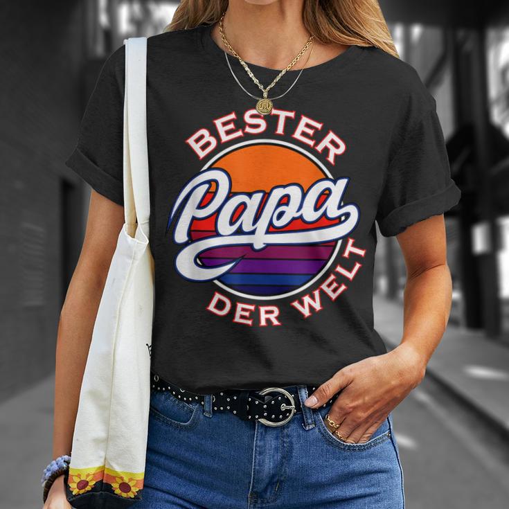 Herren Bester Papa Der Welt 1Atertag -Atertagsgeschenk T-Shirt Geschenke für Sie