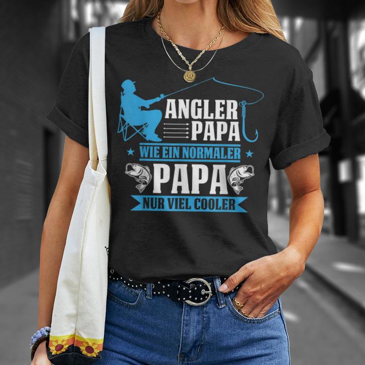 Herren Cooler Angler Papaater Fischen Angelnatertag Spruch T-Shirt Geschenke für Sie