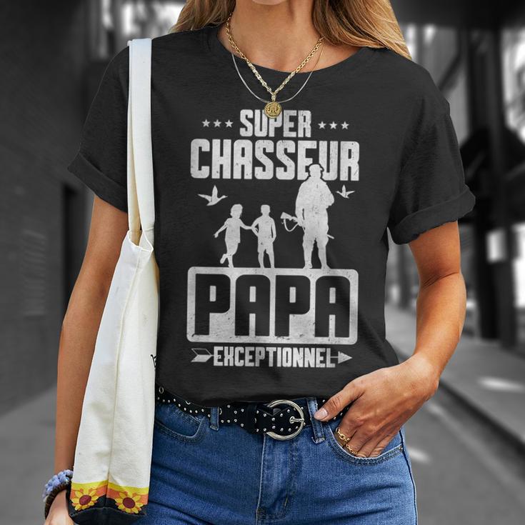 Herren Humor Geschenk Super Jäger Papa Außergewöhnlich Jagdater T-Shirt Geschenke für Sie