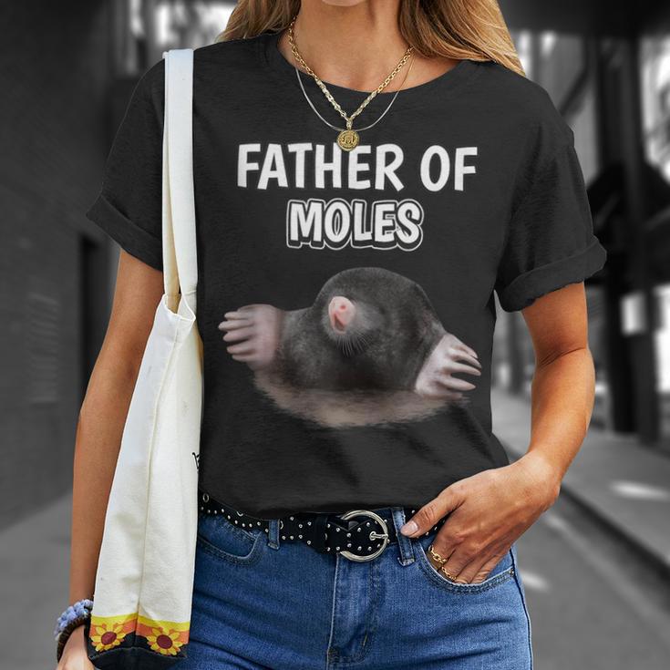 Herren Jungen Father Of Moles Papaatertag Maulwurf T-Shirt Geschenke für Sie