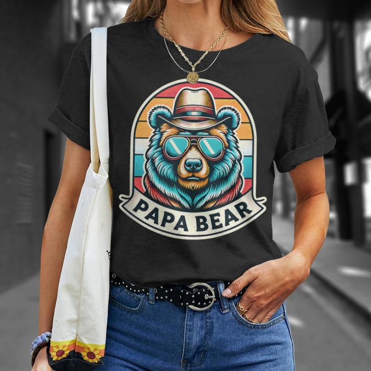 Herren Papa Bär Papa Bär Spruch Lustig T-Shirt Geschenke für Sie