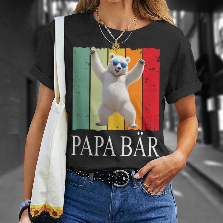 Herren Papa Bäratertag Retroater & Opa Geschenk Geburtstags T-Shirt Geschenke für Sie