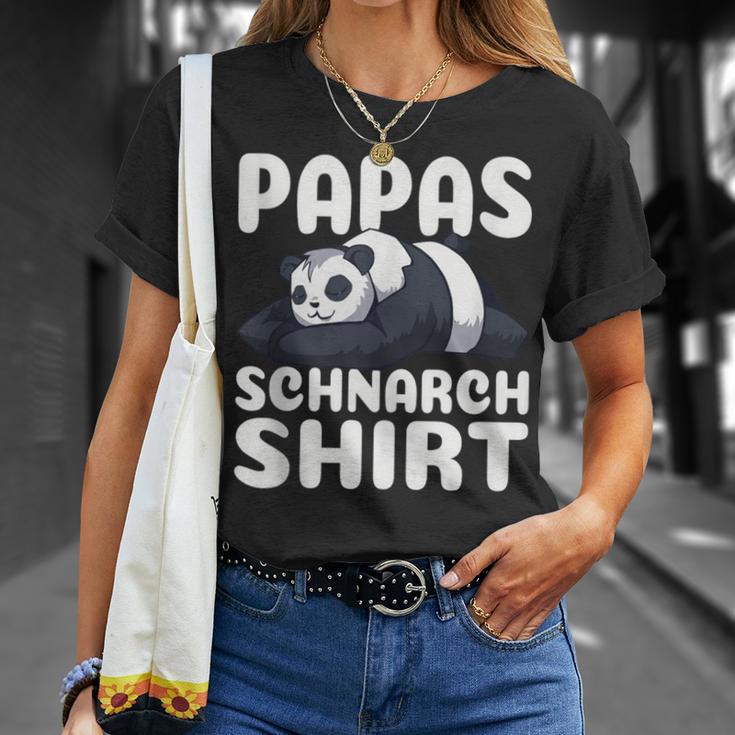 Herren Papa's Schnarch Bester Papaatertag Sohn T-Shirt Geschenke für Sie