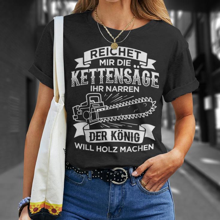 Herren Reichet Mir Die König Will Holz Machen T-Shirt Geschenke für Sie