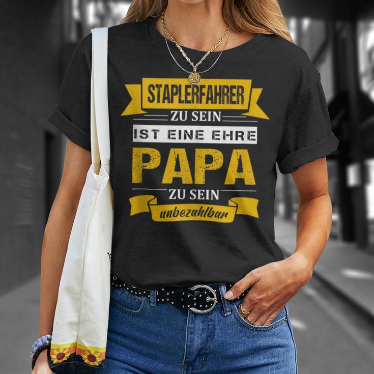 Herren Staplerfahrer Zu Sein Ist Eine Ehre Papa Zu Sein Unbezahlbar T-Shirt Geschenke für Sie