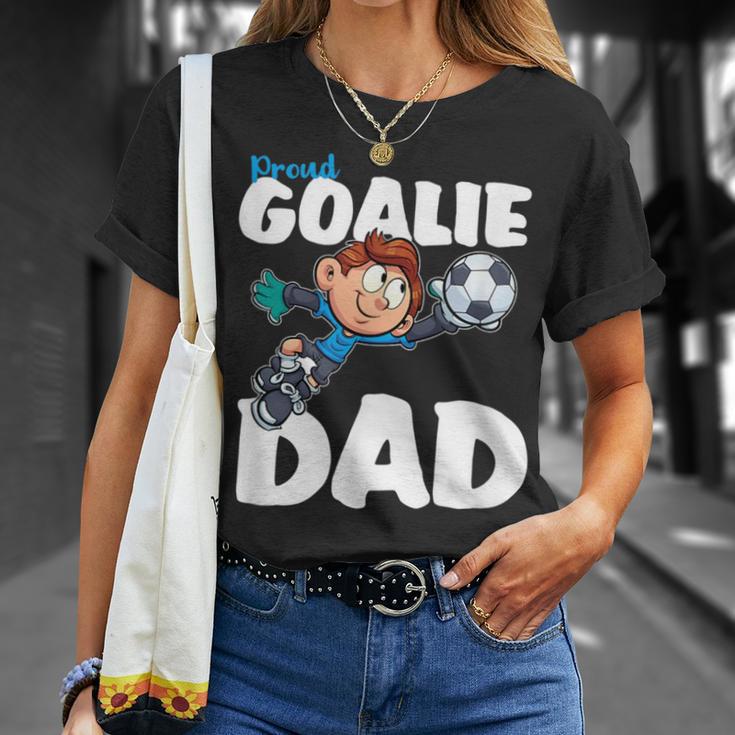 Herren Torwart Papa Proud Goalie Dad T-Shirt Geschenke für Sie